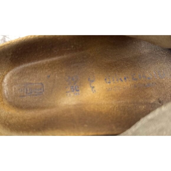 Birkenstock Arizona Suede Leather Sandals Tan Dual Strap Slip-On Footbed Size 39 - Picture 9 of 16